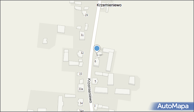 Krzemieniewo, Krzemieniewo, 7, mapa Krzemieniewo