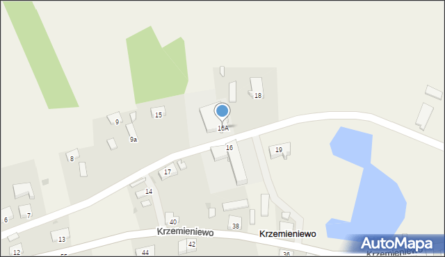 Krzemieniewo, Krzemieniewo, 16A, mapa Krzemieniewo