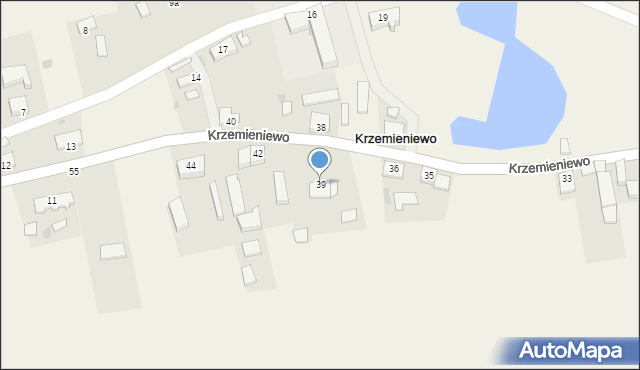 Krzemieniewo, Krzemieniewo, 39, mapa Krzemieniewo