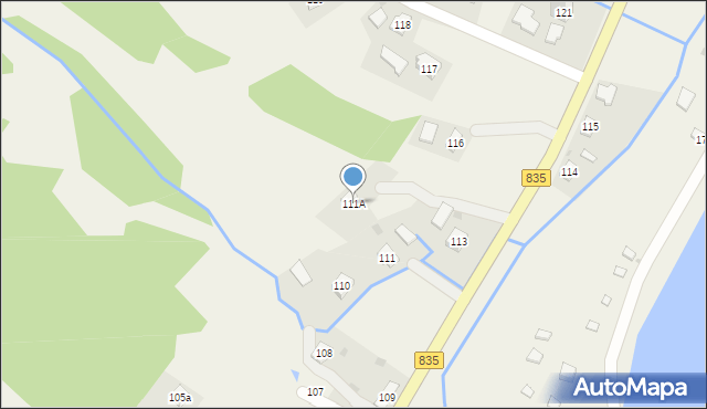 Krzemienna, Krzemienna, 111A, mapa Krzemienna