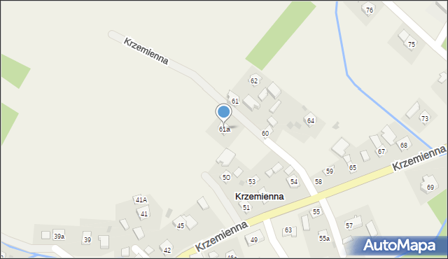 Krzemienna, Krzemienna, 61a, mapa Krzemienna