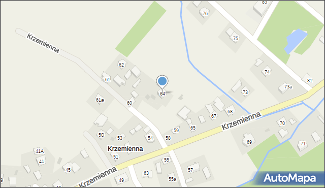 Krzemienna, Krzemienna, 64, mapa Krzemienna