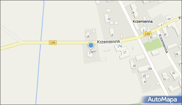 Krzemienna, Krzemienna, 17b, mapa Krzemienna