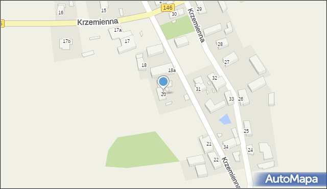 Krzemienna, Krzemienna, 20, mapa Krzemienna