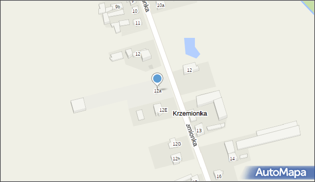 Krzemionka, Krzemionka, 12a, mapa Krzemionka
