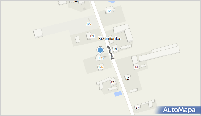 Krzemionka, Krzemionka, 12G, mapa Krzemionka