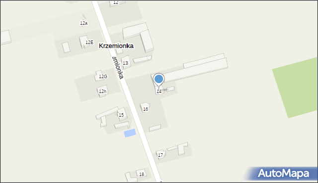 Krzemionka, Krzemionka, 14, mapa Krzemionka