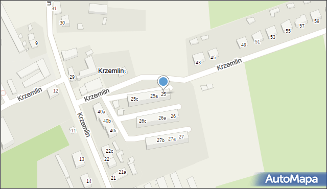 Krzemlin, Krzemlin, 25, mapa Krzemlin