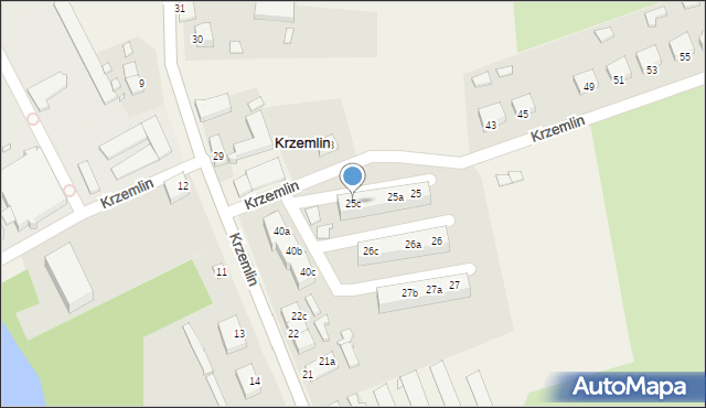 Krzemlin, Krzemlin, 25c, mapa Krzemlin