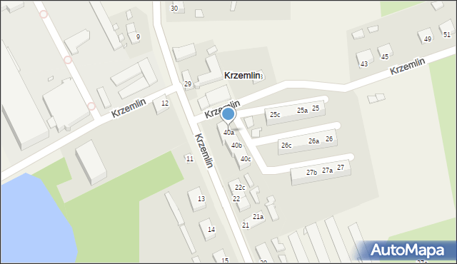 Krzemlin, Krzemlin, 40a, mapa Krzemlin