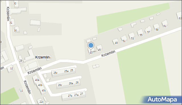 Krzemlin, Krzemlin, 43, mapa Krzemlin