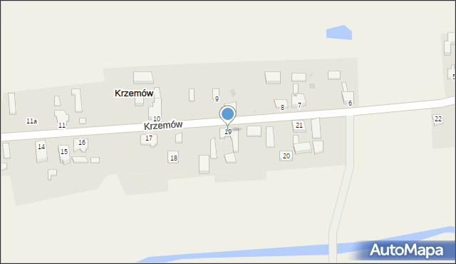 Krzemów, Krzemów, 19, mapa Krzemów