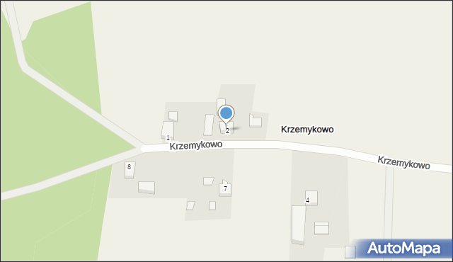 Krzemykowo, Krzemykowo, 2, mapa Krzemykowo