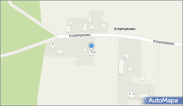 Krzemykowo, Krzemykowo, 7, mapa Krzemykowo