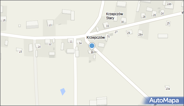 Krzepczów, Krzepczów Nowy, 35, mapa Krzepczów