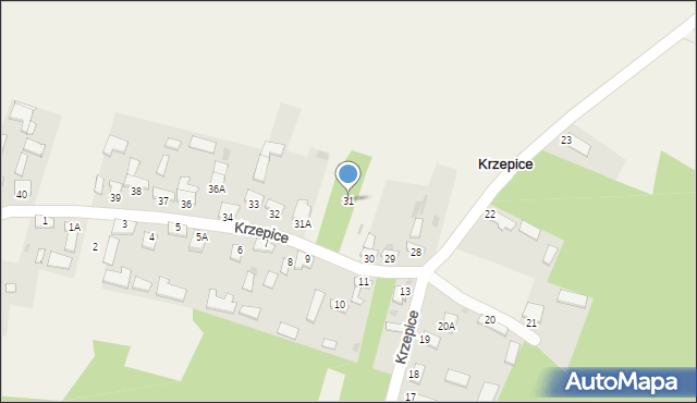 Krzepice, Krzepice, 31, mapa Krzepice