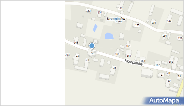 Krzepielów, Krzepielów, 24, mapa Krzepielów