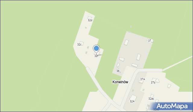 Krzepin, Krzepin, 32f, mapa Krzepin