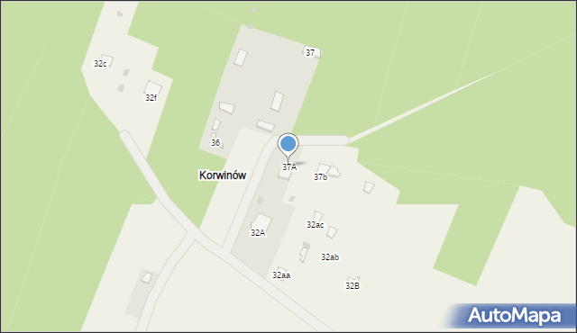 Krzepin, Krzepin, 37A, mapa Krzepin