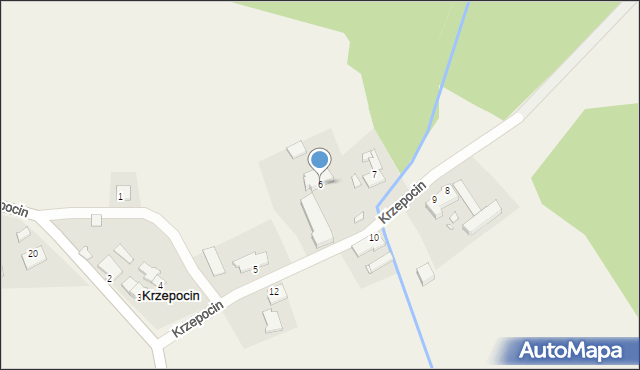 Krzepocin, Krzepocin, 6, mapa Krzepocin