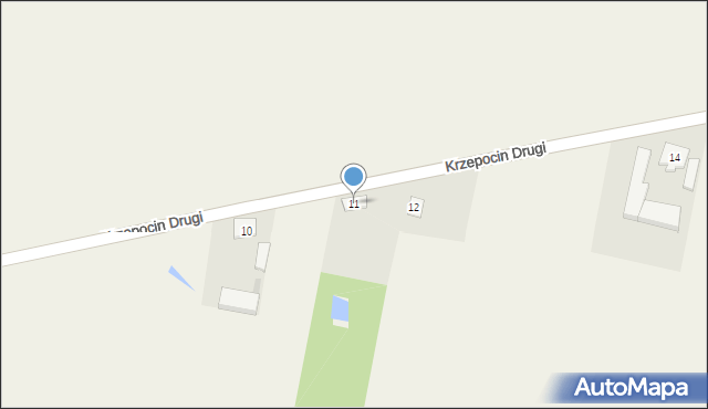 Krzepocin Drugi, Krzepocin Drugi, 11, mapa Krzepocin Drugi