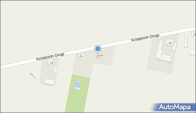 Krzepocin Drugi, Krzepocin Drugi, 12, mapa Krzepocin Drugi