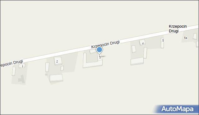 Krzepocin Drugi, Krzepocin Drugi, 3, mapa Krzepocin Drugi