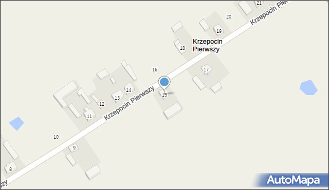 Krzepocin Pierwszy, Krzepocin Pierwszy, 15, mapa Krzepocin Pierwszy