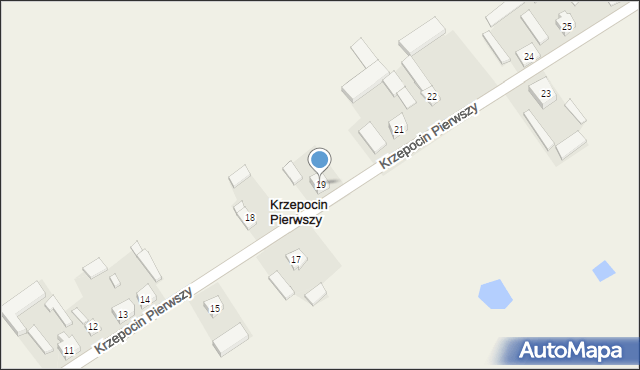 Krzepocin Pierwszy, Krzepocin Pierwszy, 19, mapa Krzepocin Pierwszy