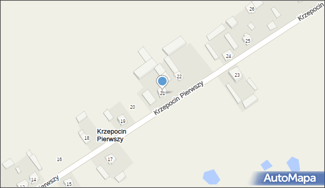 Krzepocin Pierwszy, Krzepocin Pierwszy, 21, mapa Krzepocin Pierwszy