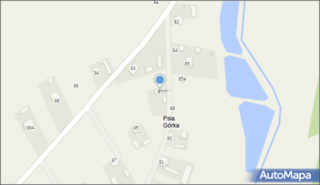 Krzesimów, Krzesimów, 87, mapa Krzesimów