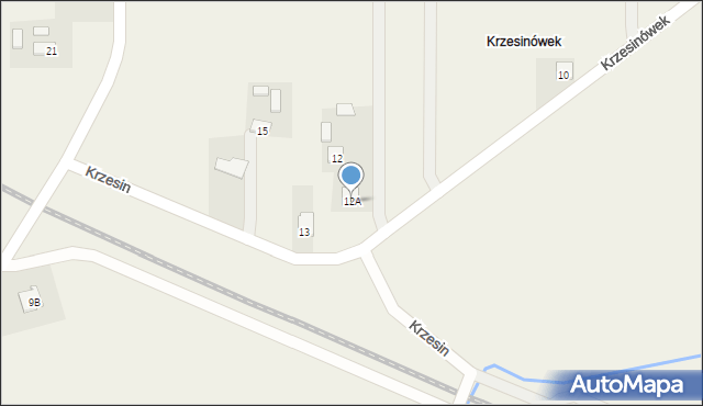 Krzesinówek, Krzesinówek, 12A, mapa Krzesinówek
