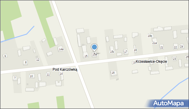 Krzesławice, Krzesławice, 15a, mapa Krzesławice