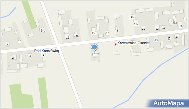 Krzesławice, Krzesławice, 16, mapa Krzesławice