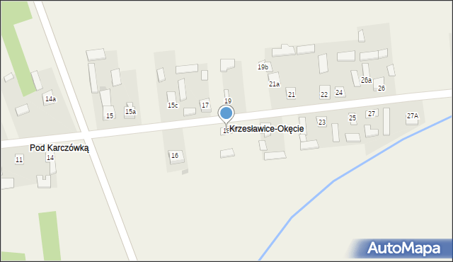 Krzesławice, Krzesławice, 18, mapa Krzesławice