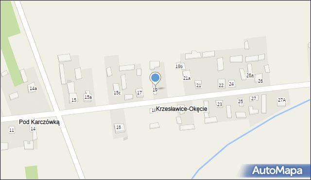 Krzesławice, Krzesławice, 19, mapa Krzesławice