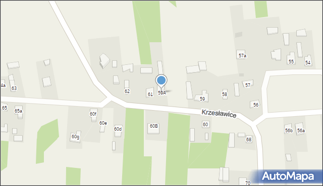 Krzesławice, Krzesławice, 59A, mapa Krzesławice