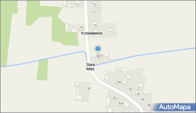 Krzesławice, Krzesławice, 78, mapa Krzesławice