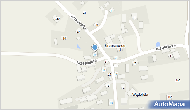 Krzesławice, Krzesławice, 19, mapa Krzesławice