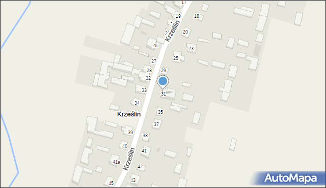 Krześlin, Krześlin, 31, mapa Krześlin