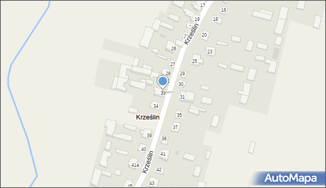 Krześlin, Krześlin, 33, mapa Krześlin