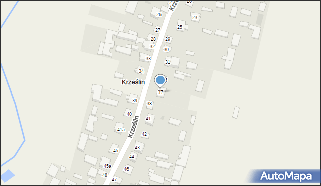 Krześlin, Krześlin, 37, mapa Krześlin