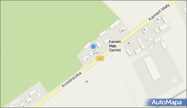 Krześniczka, Krześniczka, 2, mapa Krześniczka