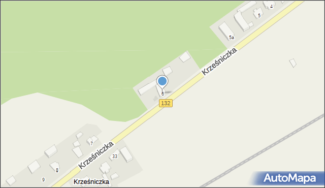 Krześniczka, Krześniczka, 6, mapa Krześniczka