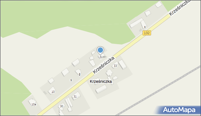 Krześniczka, Krześniczka, 7, mapa Krześniczka