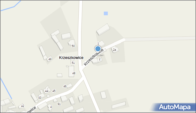 Krzeszkowice, Krzeszkowice, 3, mapa Krzeszkowice