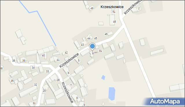 Krzeszkowice, Krzeszkowice, 4, mapa Krzeszkowice