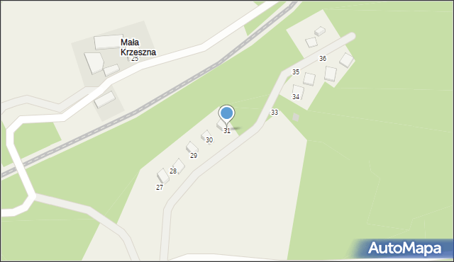 Krzeszna, Krzeszna, 31, mapa Krzeszna