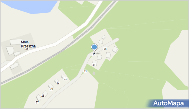 Krzeszna, Krzeszna, 35, mapa Krzeszna