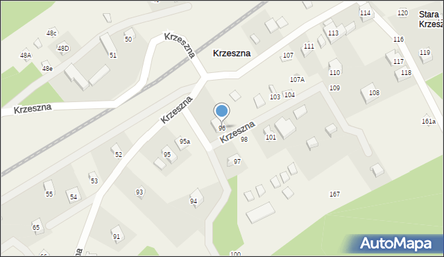 Krzeszna, Krzeszna, 96, mapa Krzeszna